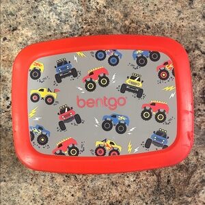 Bentgo Monster Truck Lunch Box - Red and Gray